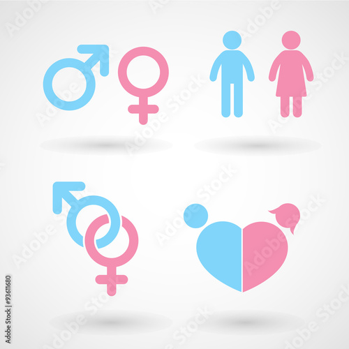 Gender symbol icons