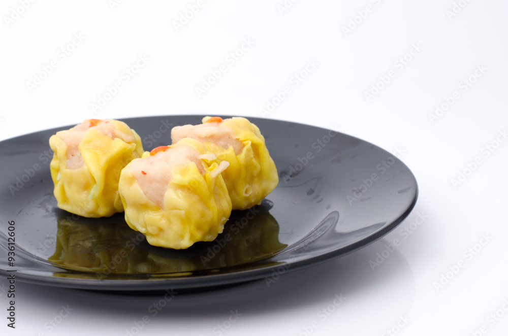 Dim Sum Chinese Dumplings on plate Dim Sum Chinese Dumplings on plate