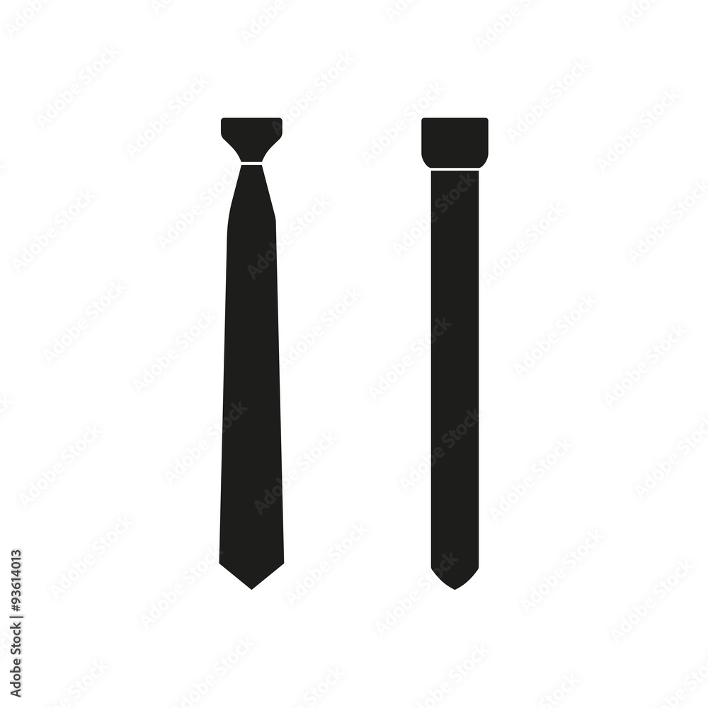 Necktie icon. Necktie icon.