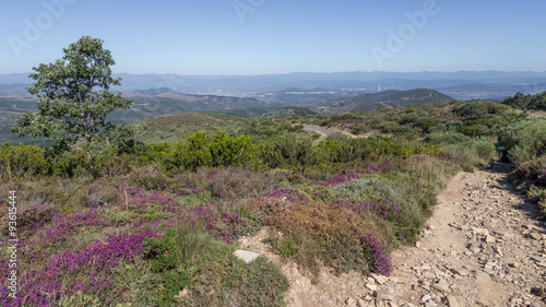 Near El Acebo with the view over Ponferrada and El Bierzo, Camino de Santiago photo