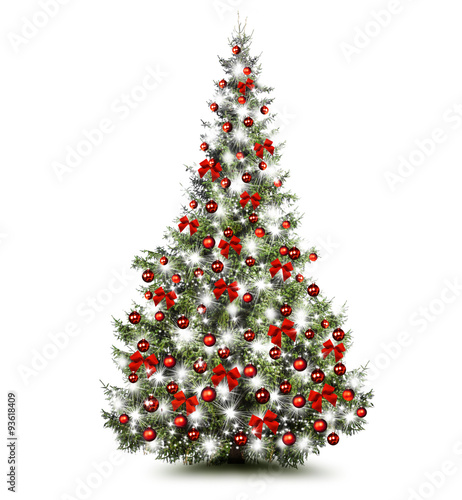 Bunt geschmückter Weihnachtsbaum