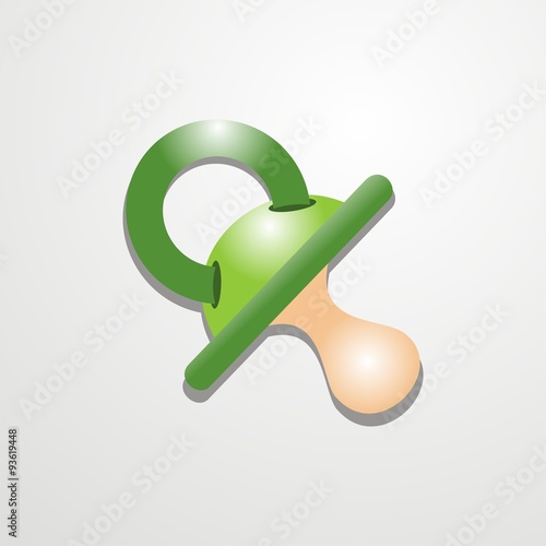Chupete unisex VERDE 3D SOMBRA