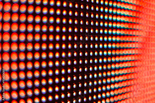 Bright colored orange LED SMD screen