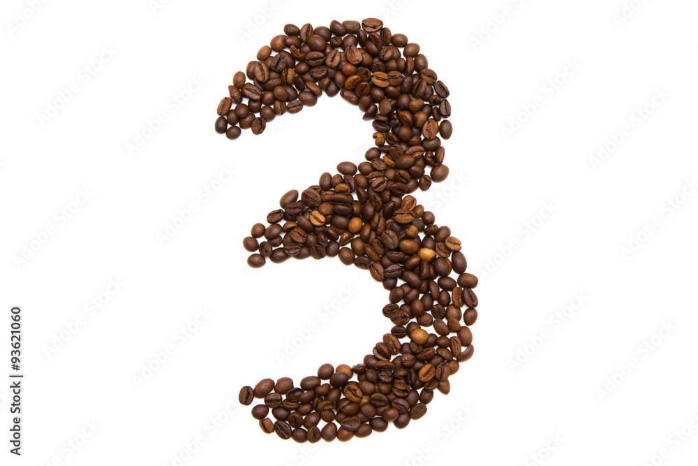 number three of coffee beans number three of coffee beans