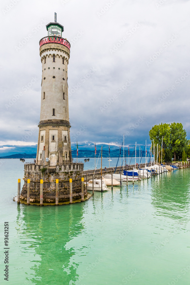 View of Lighthouse-Lindau,Lake Constance,Germany