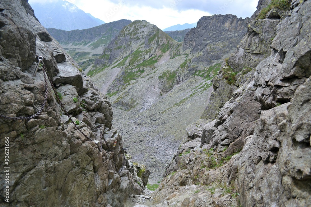 Obraz premium Orla Perć, Widok z Koziej Przełęczy, Tatry Polskie