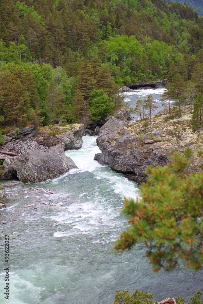 Glacial river, Norway