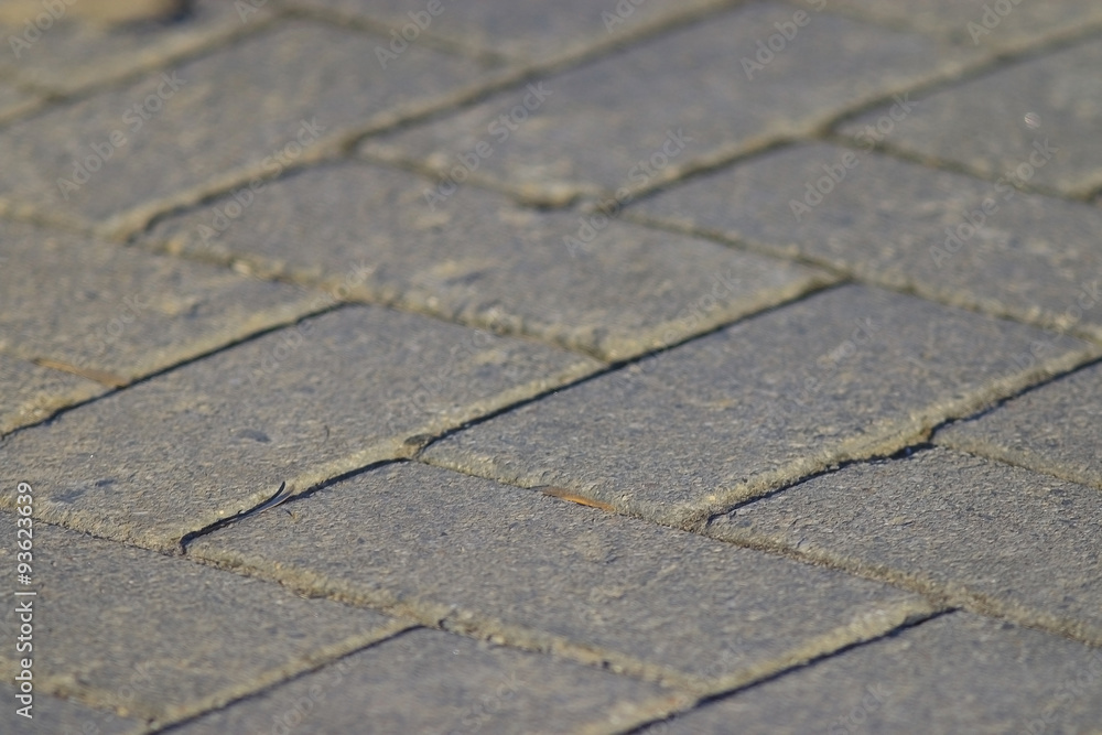 Obraz premium texture tile paved roadway