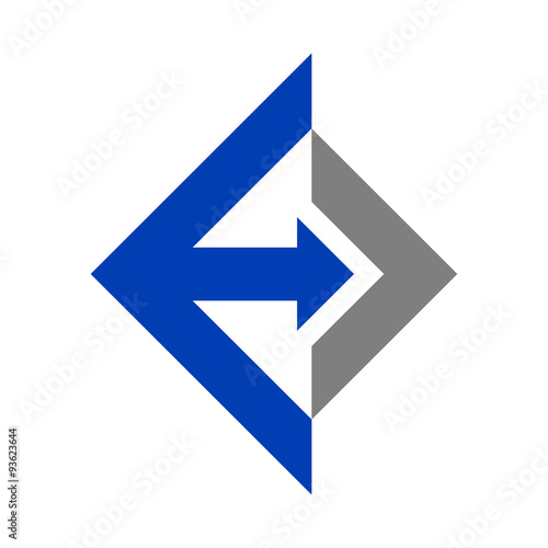 Free Download E Arrow Abstract Logo Icon - GFXLoad