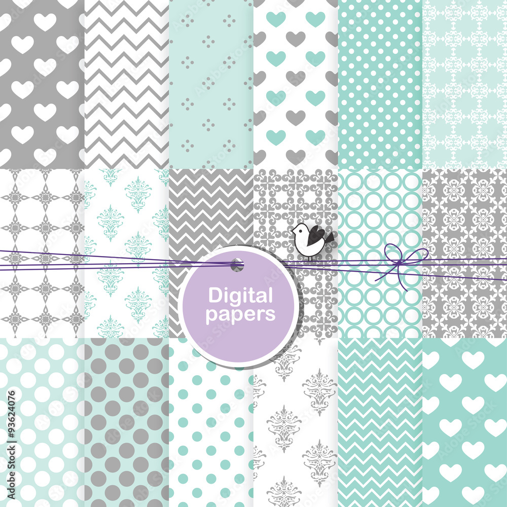 Seamless pattern background - decorative digital paper