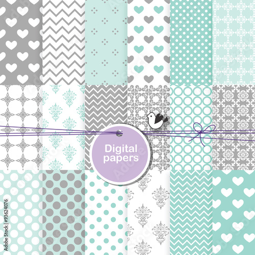 Seamless pattern background - decorative digital paper