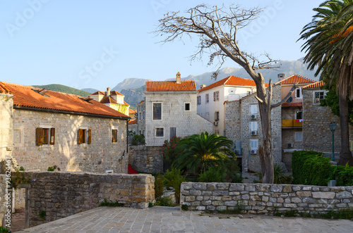 The old town in the morning  Budva  Montenegro