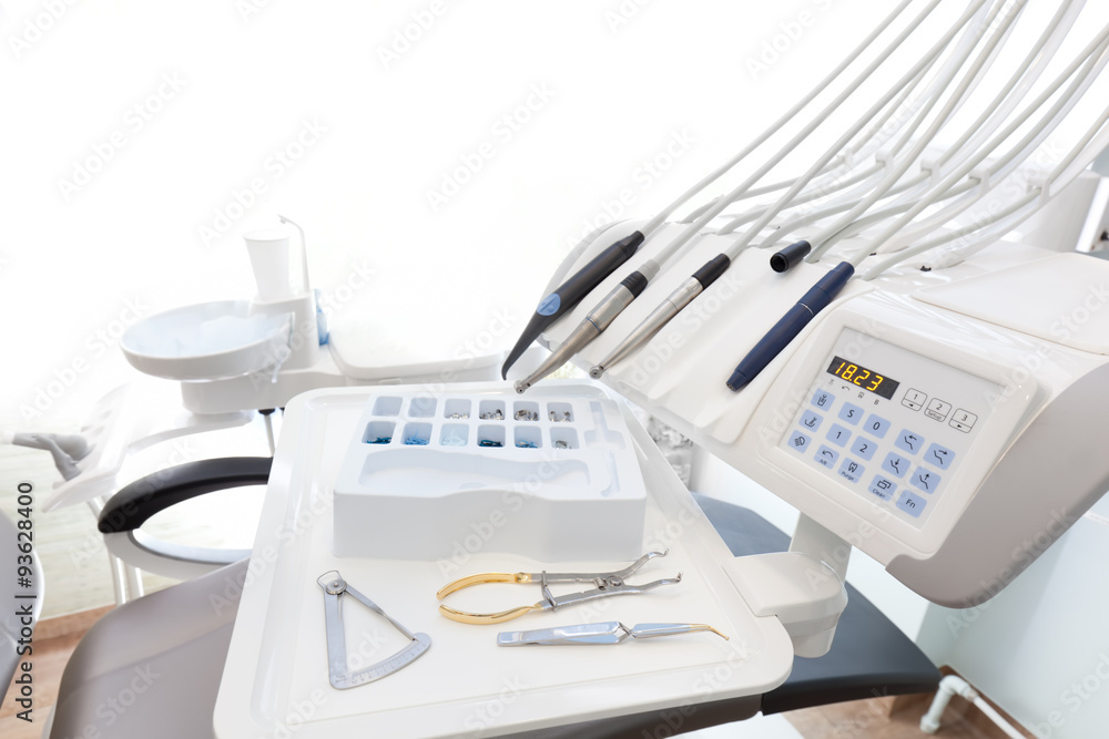 Equipment and dental instruments in dentist's office. Dentistry Equipment and dental instruments in dentist's office. Dentistry