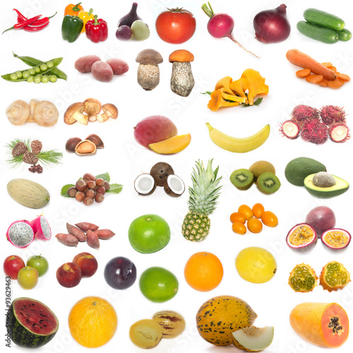 Fototapeta Naklejka Na Ścianę i Meble -  set of fruits and vegetables