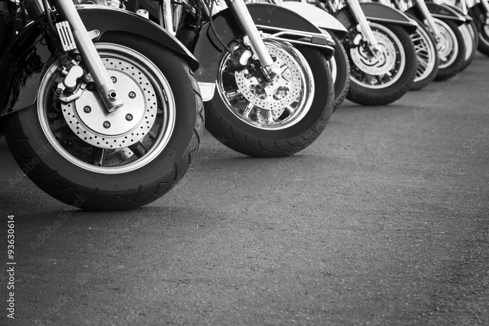 Obraz premium Motorcycles in a row