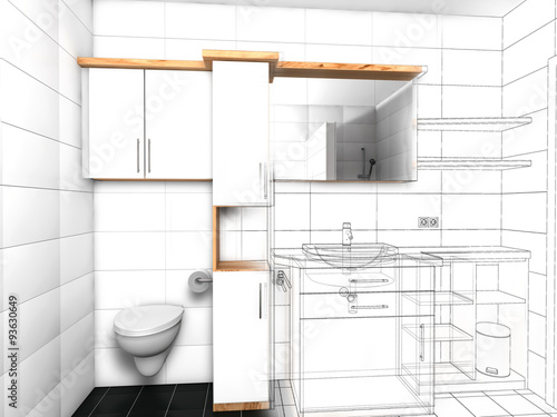 Entwurf Badezimmer