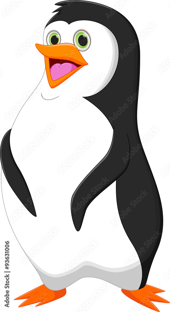Obraz premium cute penguin cartoon