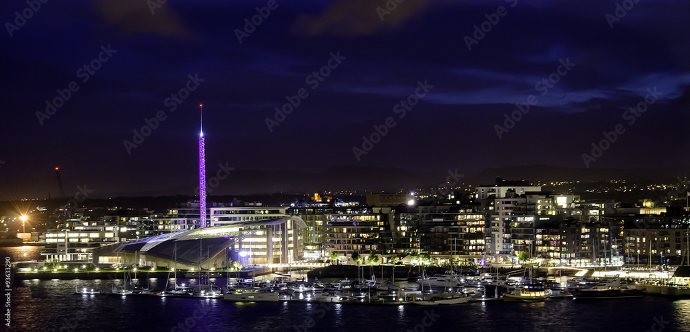 Fototapeta premium Oslo at night