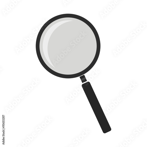Magnifying glass tool. No outline