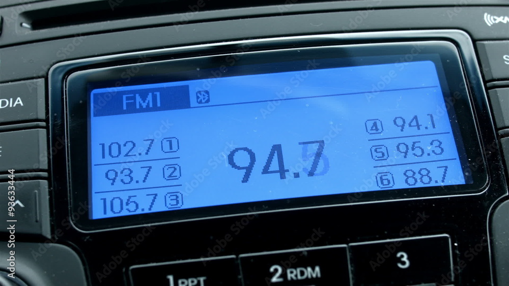 Car radio display changing channel HD 1525 Car radio display changing channel HD 1525