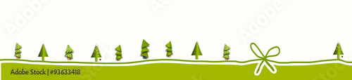 schleife grün Christbaum geschenk band stift banner