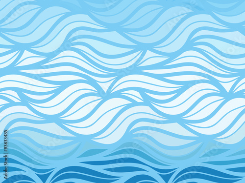 Vector wave background of doodle hand drawn lines
