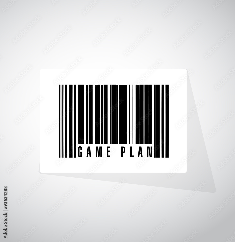 Game plan sign concept illustration design Game plan sign concept illustration design