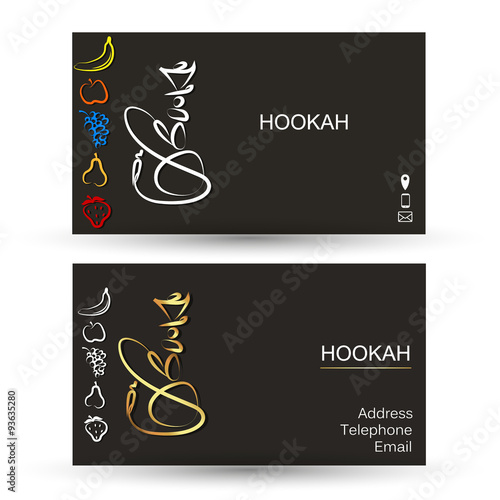 Business card for hookah