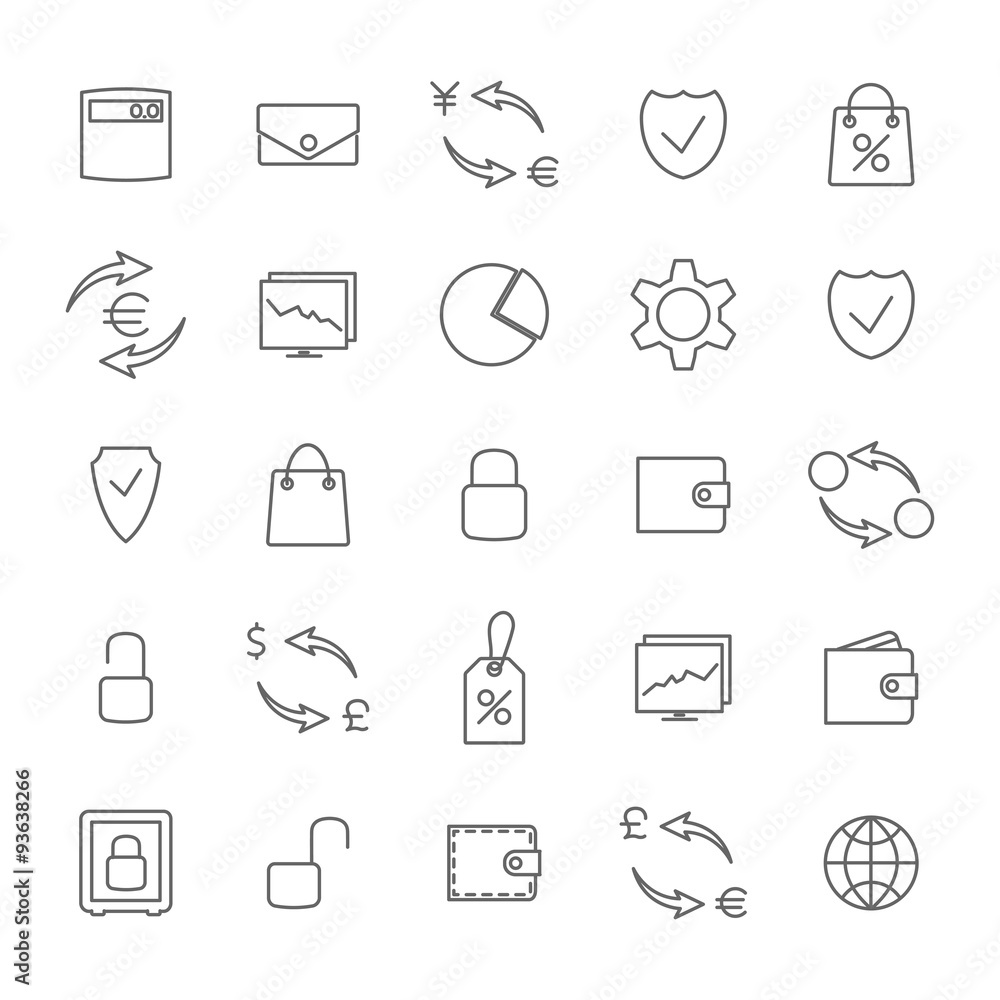 Finance icons, vector illustration. Finance icons, vector illustration.