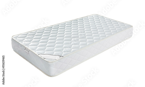Mattress that supported you to sleep well all night isolated on