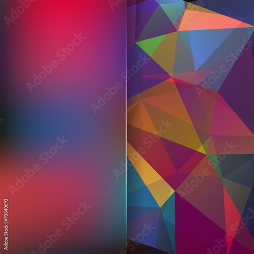 abstract background consisting of dark blue triangles