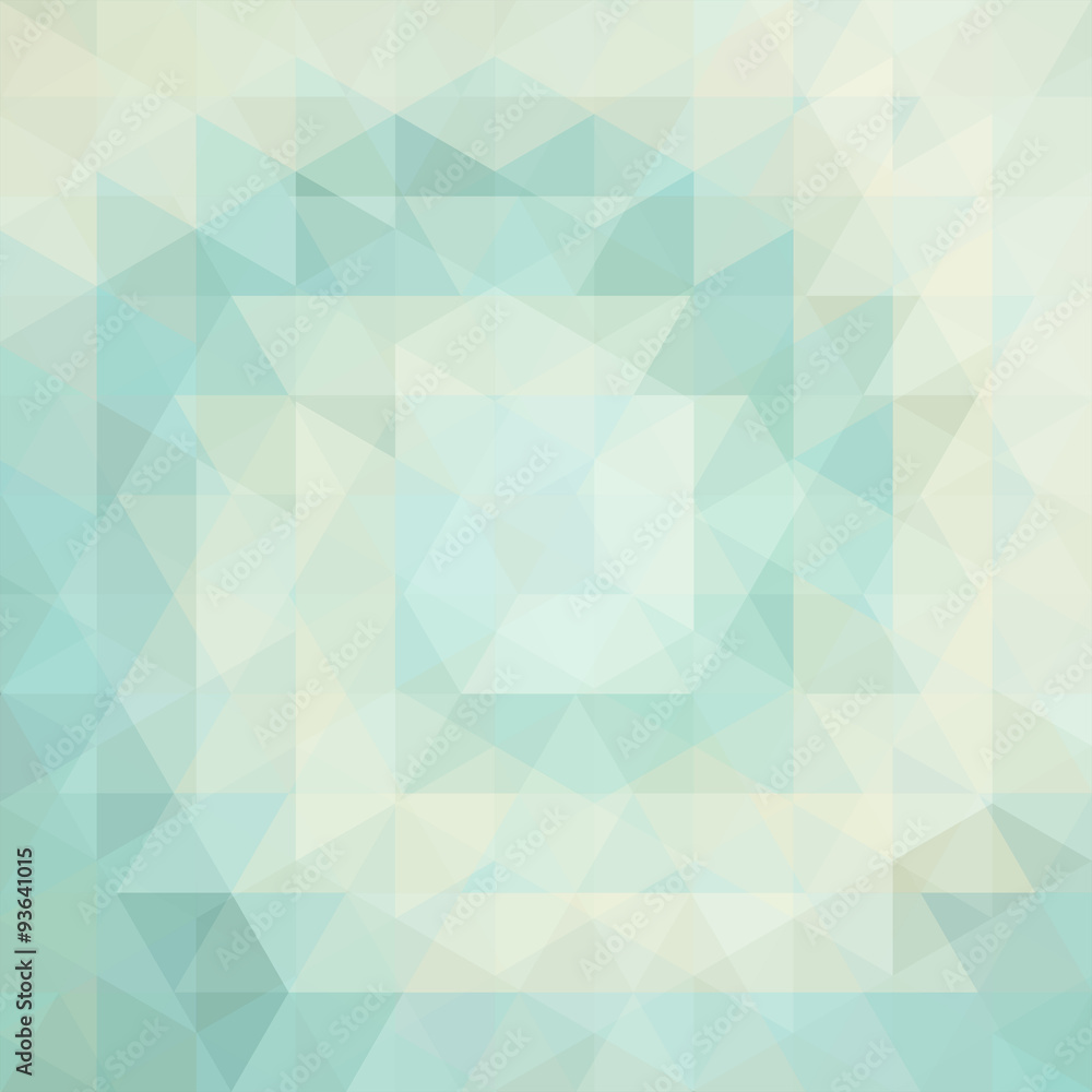 Fototapeta premium abstract background consisting of light green, blue triangles
