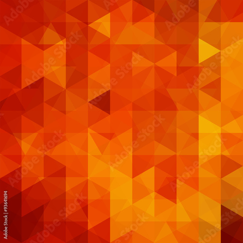 abstract background consisting of orange  yellow  red triangles