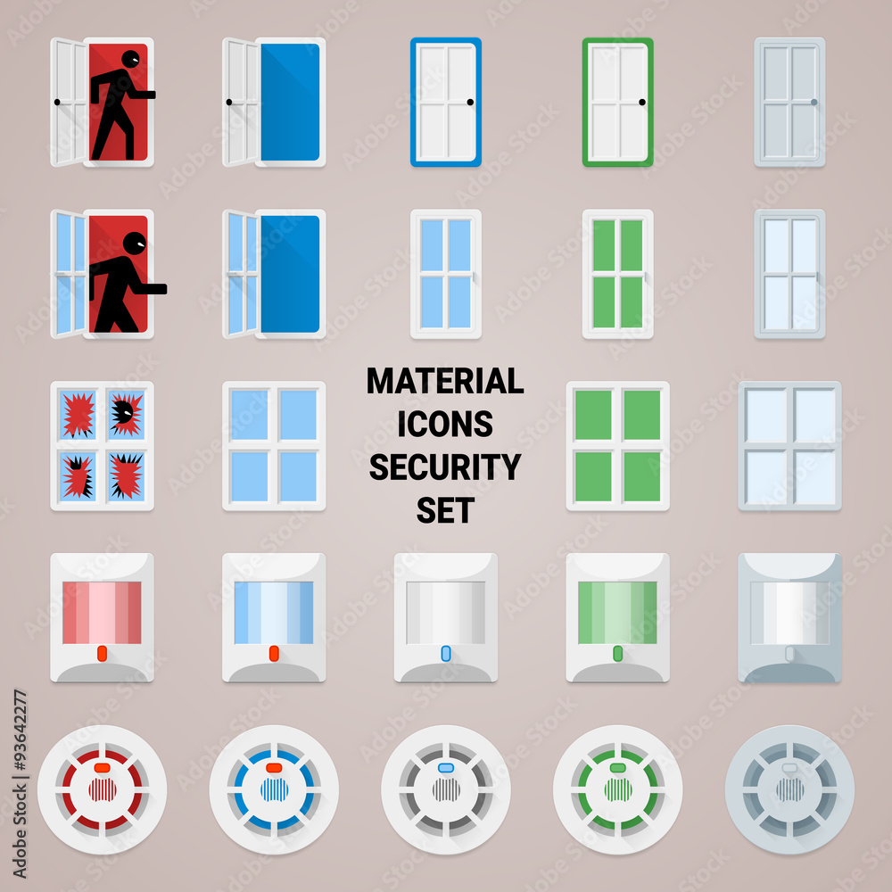 Material icons security set 2 Material icons security set 2