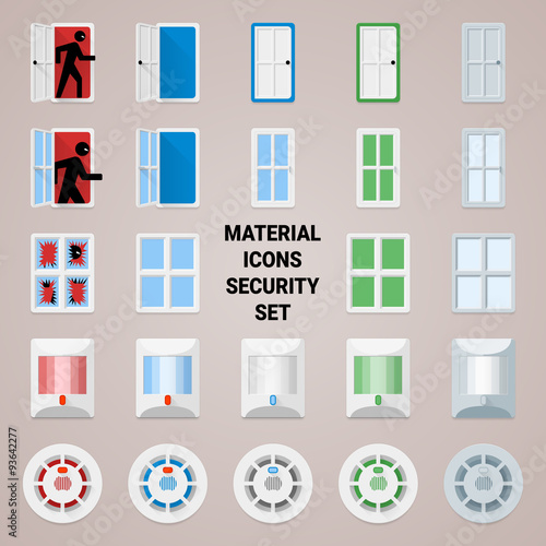 Material icons security set 2