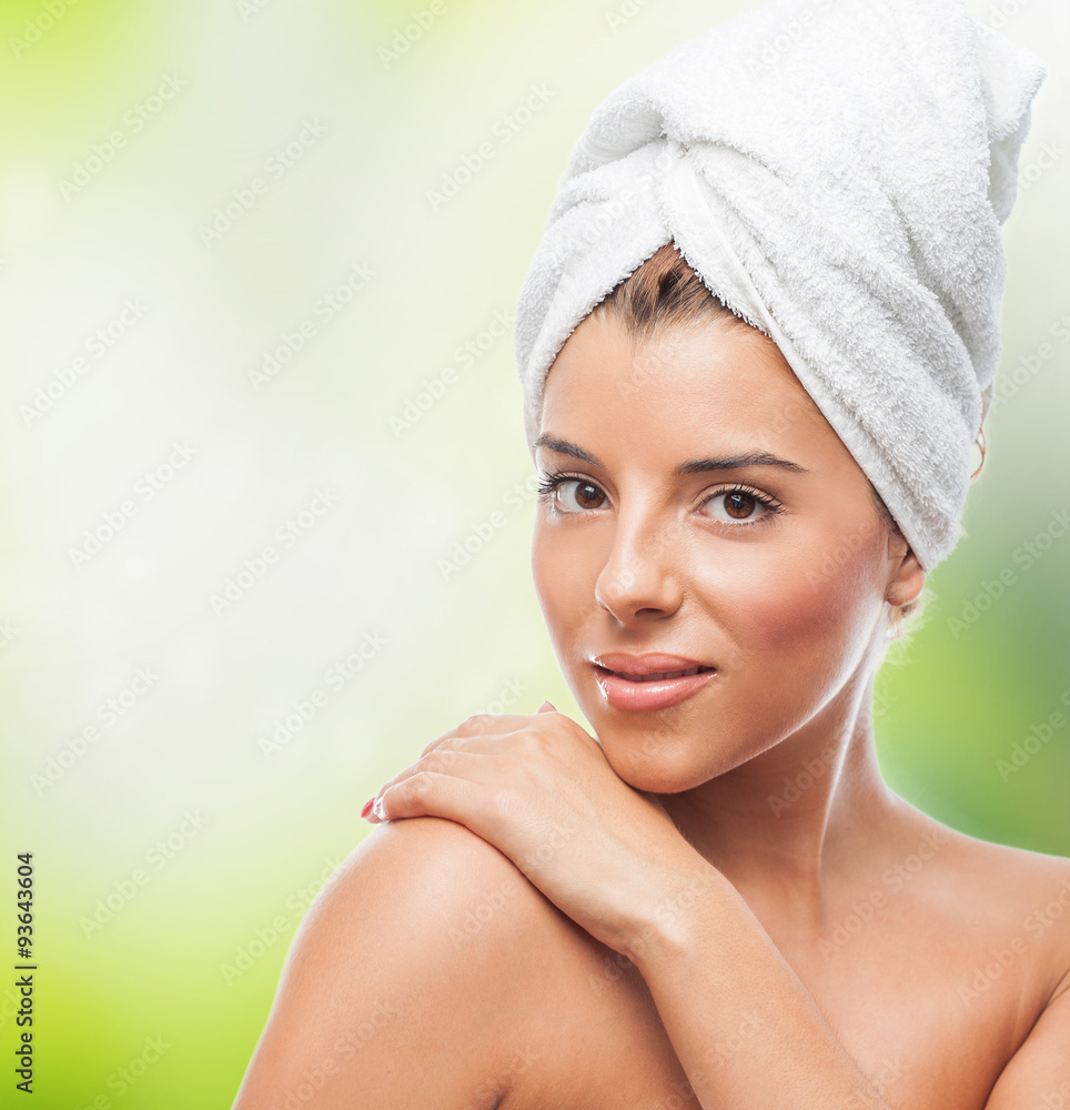 portrait of a beautiful young woman taking a bath portrait of a beautiful young woman taking a bath