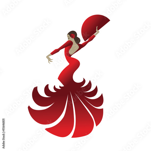 flamenco dancer holding spectacular pose