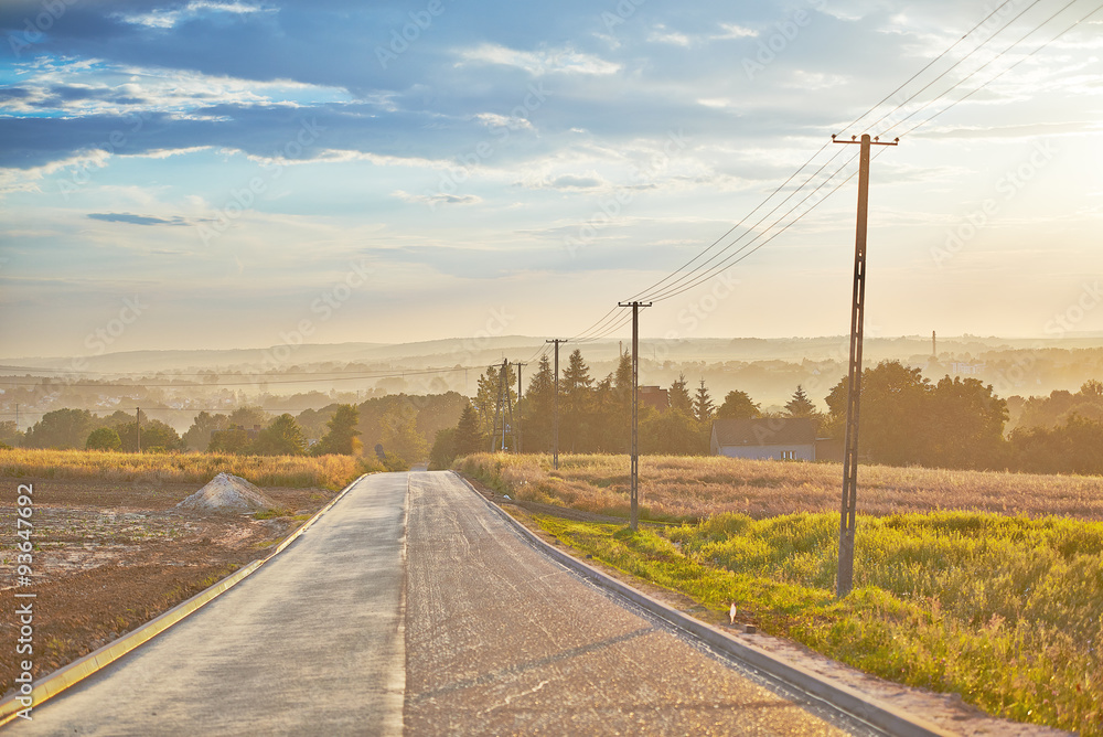 Fototapeta premium wiejska droga