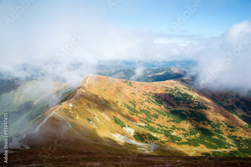 Foto view from Volovec at Tatra mountains