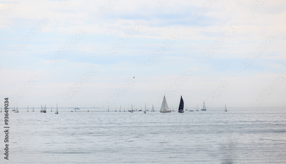 Fototapeta premium Ah les petits bateaux...