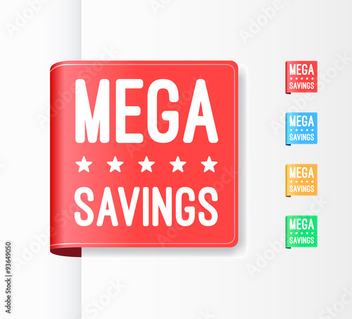 Mega Savings Ribbons
