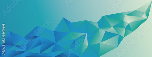 Abstract geometric banner