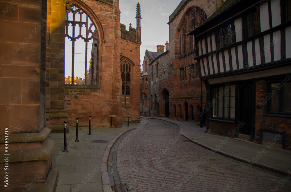 Winding Road next to Coventry Cathedral
