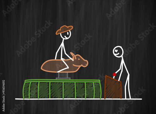 tafel mk bullenreiten I