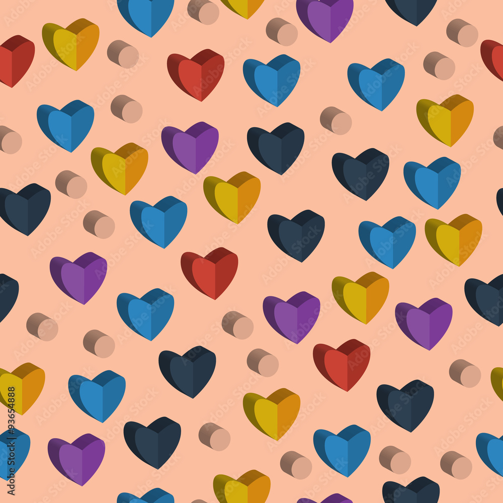 pattern geometric wallpaper heart background 3D pattern geometric wallpaper heart background 3D
