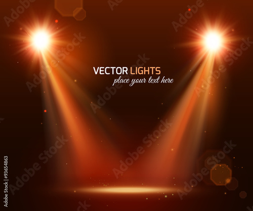Abstract disco background with spot lights.