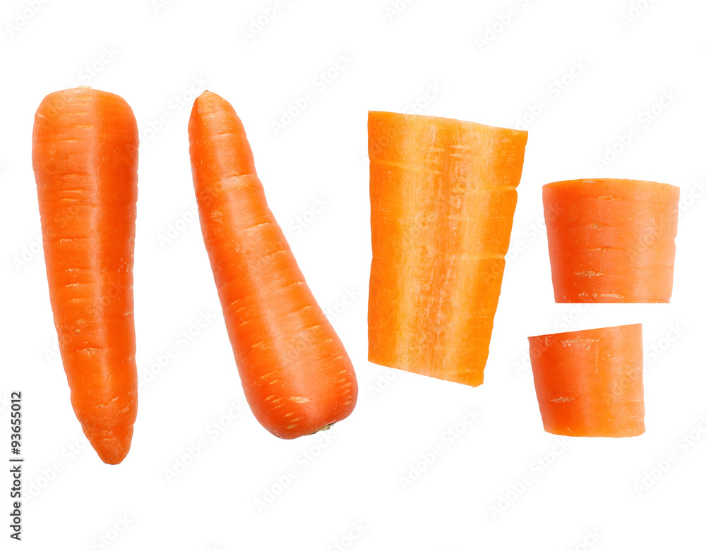 Fresh and sweet carrot isolated on white background.. Fresh and sweet carrot isolated on white background..