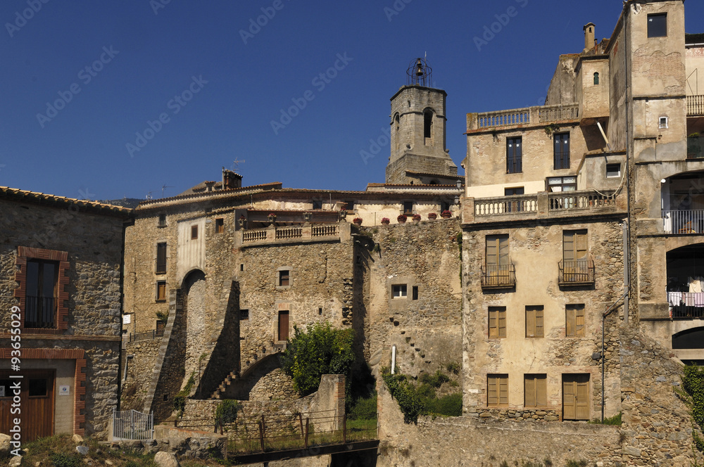 view of Maçanet de Cabrenys, Girona province, Spain