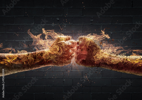 Fototapeta Agressive opposition