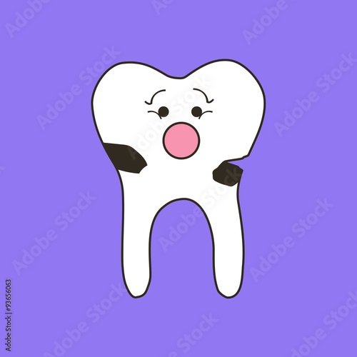 Scared tooth